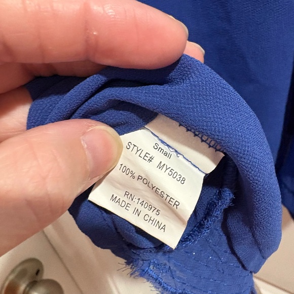 Blue Rain Sapphire Embellished Tank Top - Picture 4 of 4